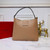 Valentino 50027 Vsling Grainy Calfskin Hobo Bag Apricot