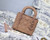 Dior M0505 Mini Dior Lady Bag Cannage lambskin Tan