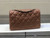 Chanel A01112 Flap Handbag Classic bag Lambskin Brown Shiny Gold