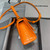 Balenciaga 592833 Hourglass XS Top Handle Bag Orange