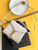 YSL 602716 Cassandra Mini Top Handle Bag In Grain De Poudre Embossed Leather White