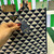 Prada 1BA356 Large Prada Symbole Jacquard Fabric Handbag Blue White