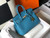 Hermes Birkin Designer Tote Bag Togo Leather 28336 Blue