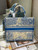Dior M1286 Book Tote Christian Dior Shoulder Shopping Bag Blue - luxibagsmall