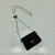 Prada Cardholder with shoulder strap and sequins 1MR024 Black