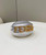 Fendi Nano Fendigraphy Black Leather Charm 7AS089 Silver