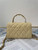 Chanel AS2477 Mini Flap CC Wrapped Bag with Top Handle Yellow