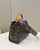 Fendi 8BN244 Peekaboo Signature Mini Bag Brown