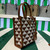 Prada 1BA355 Symbole Jacquard Fabric Micro Bag Tan White