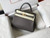 Hermes Kelly Danse 28cm of Togo Leather Bag 20339 Pewter Grey - luxibagsmall