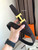 Hermes Women's Leather H Buckle Belt 32MM 19045 Coffee - luxibagsmall