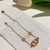 Dior CD Navy Bracelet Rose Gold-Finish Metal and White Crystals 20207 - luxibagsmall