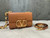 Valentino XW2B0J96 Stud Sign Grainy Calfskin Shoulder Bag Beige