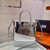 Prada 1BA330 Brushed Leather Tote Bag Silver