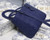 Dior M0565 Medium Lady Dior Cannage Calfskin Bag Navy Blue