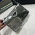 Prada 1BC155 Saffiano leather mini Shoulder bag Silver