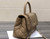 Chanel A92991 Large Flap Bag With Top Handle handBag Apricot