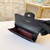 Chanel AP0214 Classic Card Holder Calfskin Caviar Black Silver