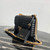 Prada 1BD108 Medium Leather Prada Diagramme Bag Black