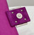 Fendi 8BR793 Midi Baguette Chain FF Fabric Bag Purple