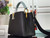 LV M57523 Louis Vuitton Capucines MM Handbag Black Blue
