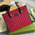 Gucci 659983 GG Multicolour Small Tote Bag Red
