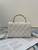 Chanel AS2477 Mini Flap CC Wrapped Bag with Top Handle White