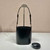 Prada Mini brushed-leather bucket bag 1BE059 Black