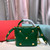 Valentino 0097S Small Roman Stud The Handle Bag In Nappa Green