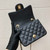 Chanel A35200 Mini Flap Bag 17cm Grained Calfskin Black Gold