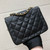 Chanel A35200 Mini Flap Bag 17cm Grained Calfskin Black Gold