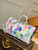 LV M45758 Louis Vuitton M41416 Keepall Bandouliere 50 Monogram Watercolour Blue coated canvas