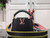 LV M57671 Louis Vuitton Capucines MM Handbag Black