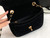 Chanel AS1115 Flap Bag Classic Velvet Black