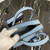 Prada 1BA269 Small Prada Kristen Saffiano bag Blue