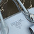 Prada 1BA269 Small Prada Kristen Saffiano bag Blue