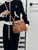 Celine 188003 Small 16 Bag IN Satinated Calfskin Brown