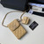Chanel Phone Airpods Pro Case with Chain Grained Shiny AP2742 Apricot