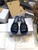Dior 81177 Diro 30 Montaigne Flat Thong Sandals Calfskin Navy Blue - luxibagsmall