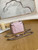 Chanel A81193 Mini Vanity with chain Calfskin Sliver Pink