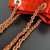 Bottega Veneta BV 817175V4SC59104 Small Parachute Chain Orange Red