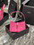 YSL LE5À7 657228 Hobo Bag In Smooth Leather Plum