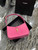 YSL LE5À7 657228 Hobo Bag In Smooth Leather Plum
