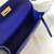 Hermes Kelly Bag Hermes 19CM Epsom Shoulder Mini Bag Dark Blue 20475