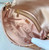 Fendi 8BR792 Medium Baguette 1997 Pink Satin Bag with Sequins 0127L