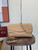 Gucci 857362 Large Shoulder With Chain Bag Leather Brown Pink GG