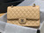 Chanel A01112 Flap Handbag Classic bag Grained shiny Calfskin gold Tan