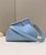 Fendi 8BP127 FENDI FIRST Medium Light Blue leather bag