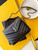 YSL 464676 Small Loulou Chain Bag Calfskin Leather Black Silver Buckle