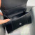 Balenciaga 593546 Hourglass Small Top Handle Calfskin Bag Black